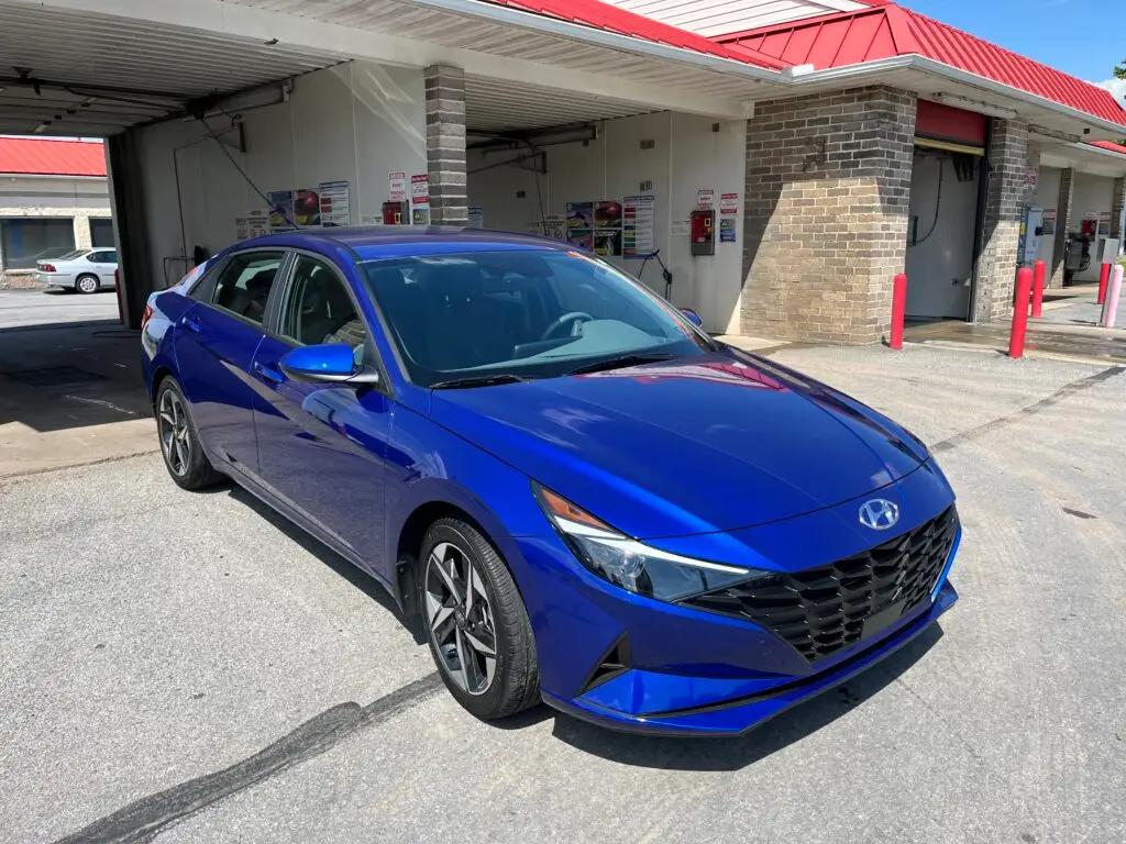 Completed Wash Hyundai Elantra